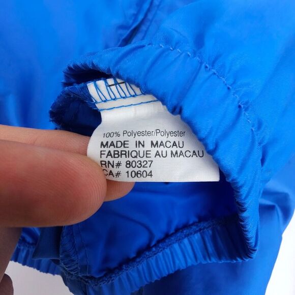 PEARL IZUMI Windbreaker Cycling Jacket Reflective Biking XL 90s Colorblock Blue - Picture 11 of 11